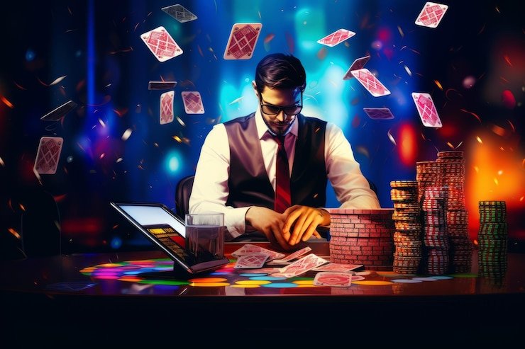 Live roulette table and gaming dashboard